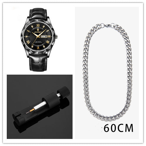 Leather Belt Men's Luxury Fashion Quartz Wrist Watch