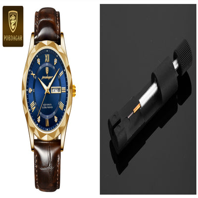 Leather Belt Men's Luxury Fashion Quartz Wrist Watch